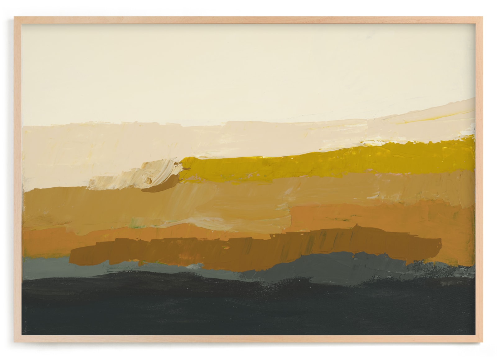"Orange Light Seascape" by Caryn Owen in beautiful frame options and a variety of sizes.