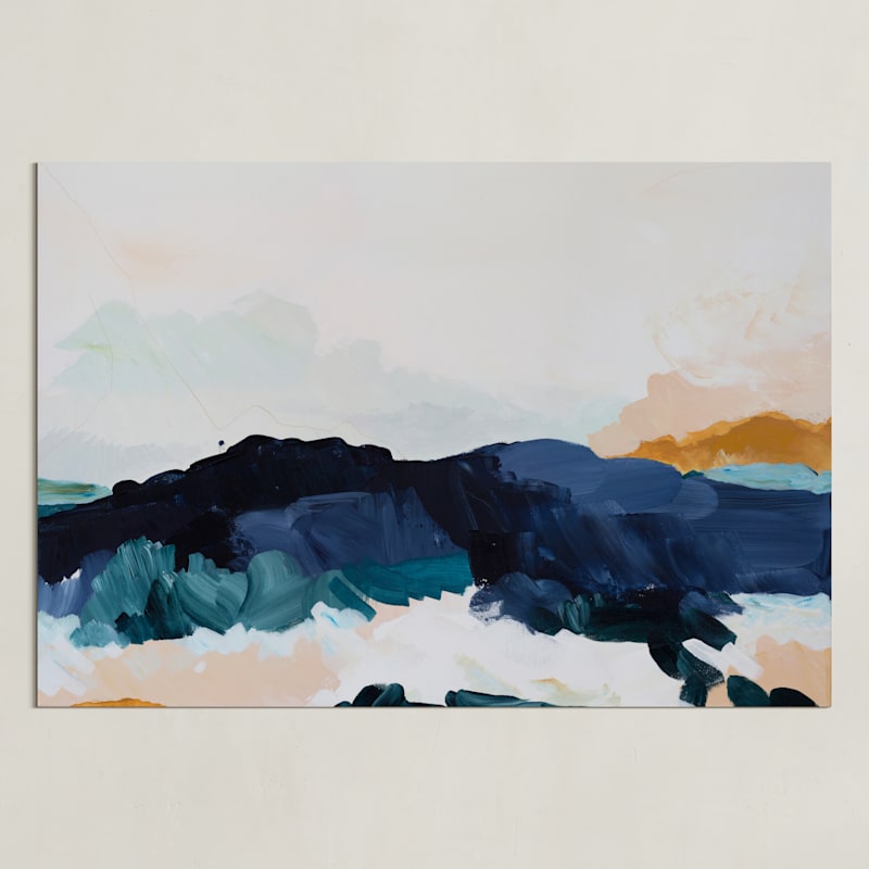 "Same But Different" - Art Print in Pool Blue by Kayla King - Unframed
