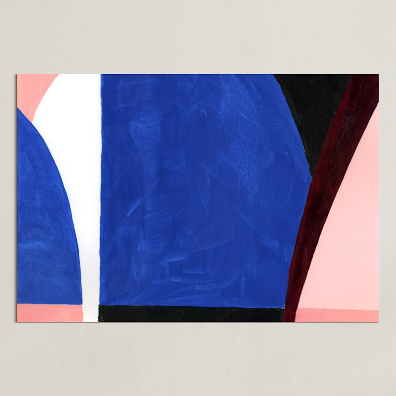 "The Window through which Night Turns to Day" - Art Print in Predawn Blue by Christina Flowers - Unframed