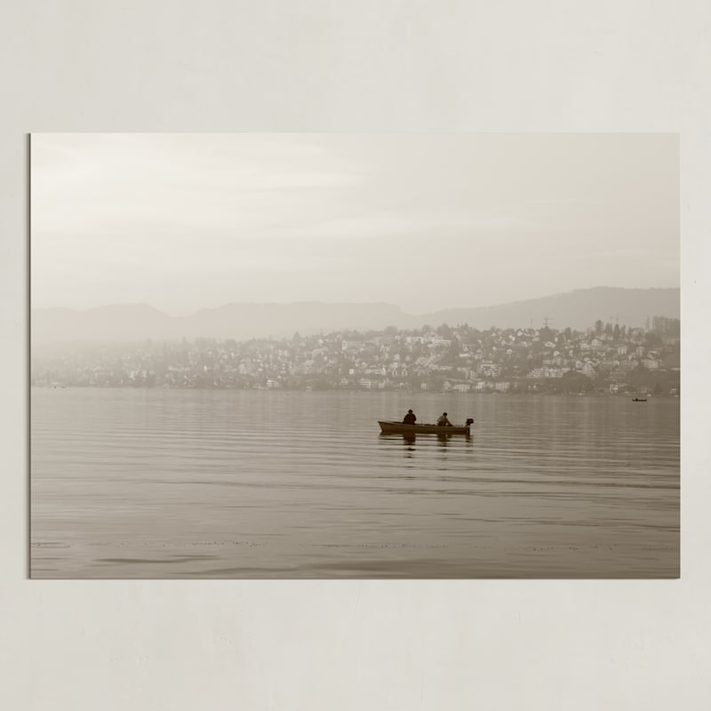 "Early morning" - Art Print in BW Brown by Teng Wang - Unframed