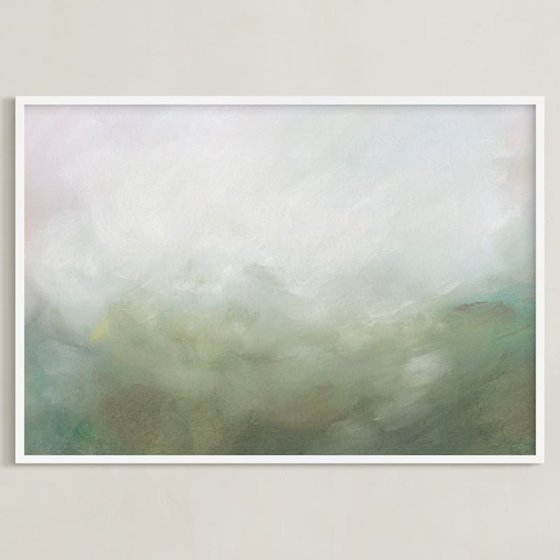 "Morning Mist" - Art Print in Moss by Lorent and Leif - Framed