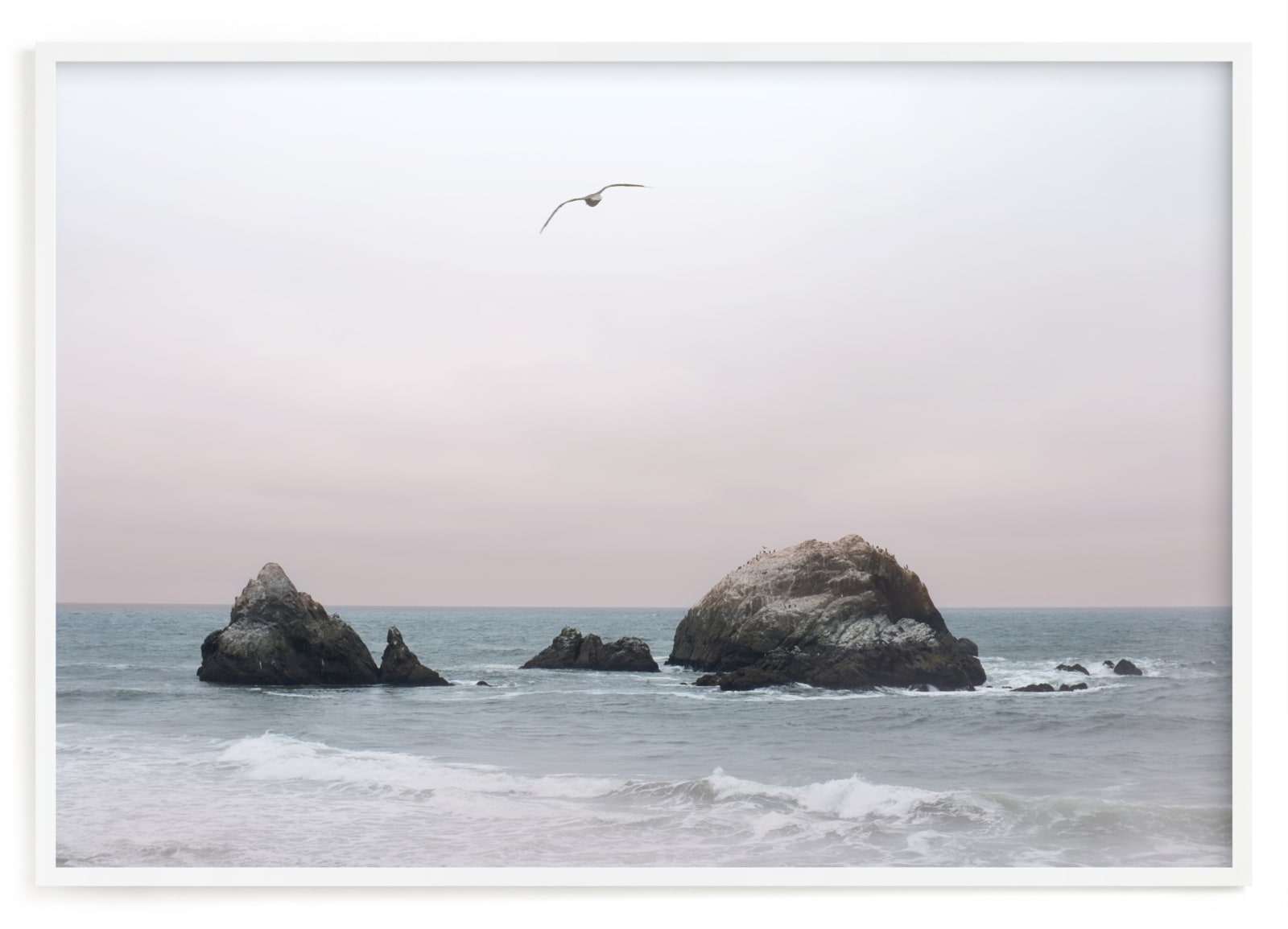 "California Seascape" - Limited Edition Art Print by Wilder California in beautiful frame options and a variety of sizes.