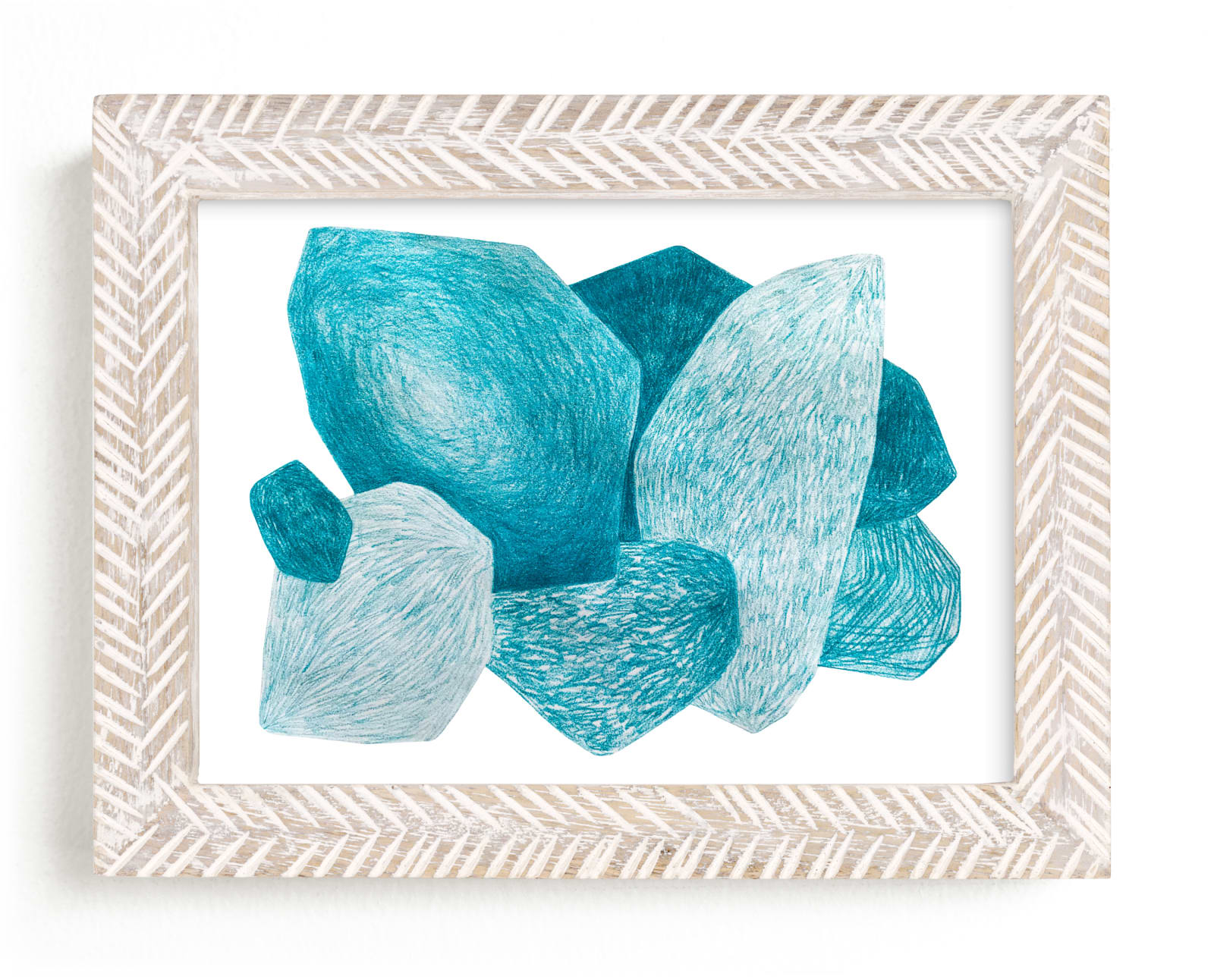 "Sea stones" - Limited Edition Art Print by Emily Kariniemi in beautiful frame options and a variety of sizes.