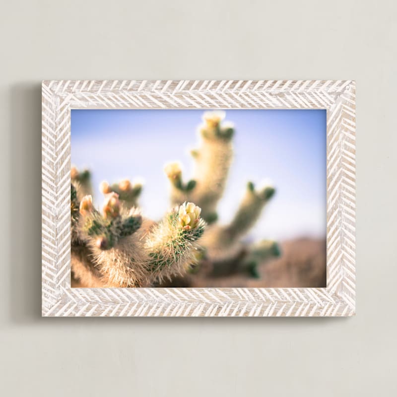 "Joshua Tree Blooming Cactus" - Limited Edition Art Print by Kitty Seeber in beautiful frame options and a variety of sizes.