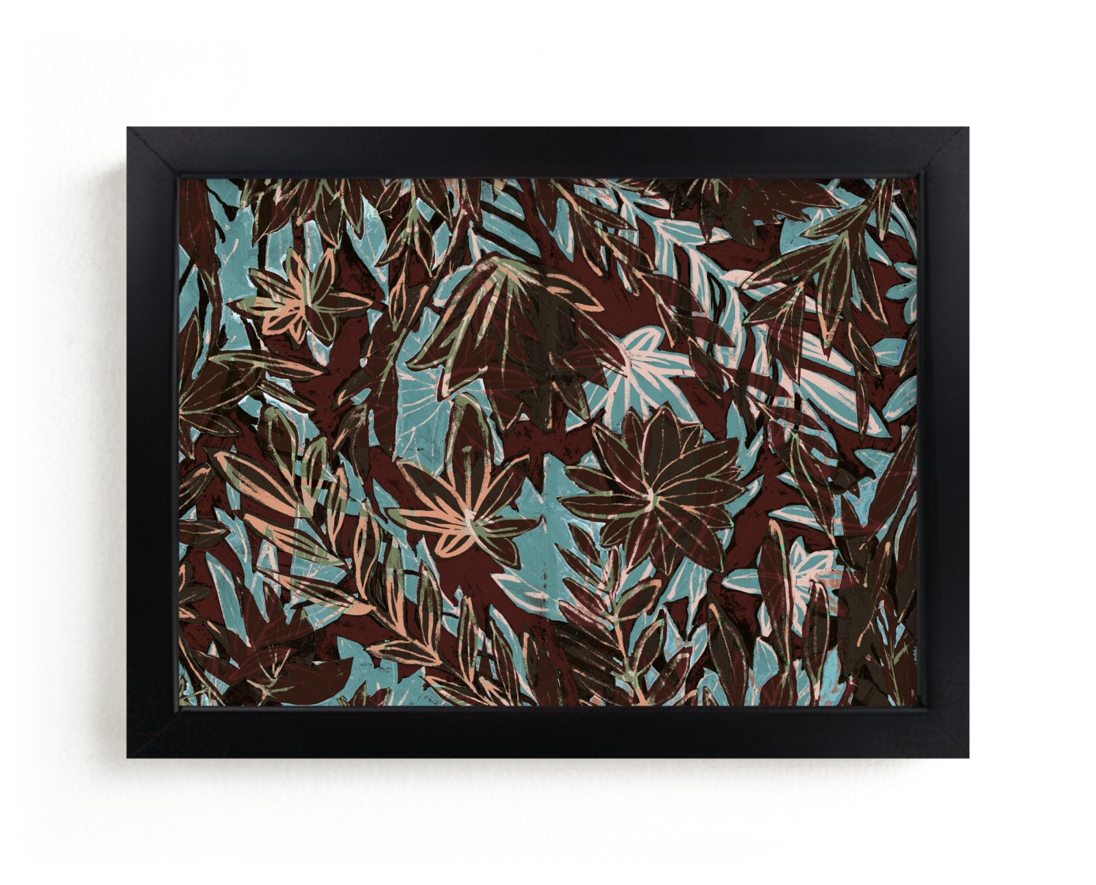 "Over saturated garden" - Limited Edition Art Print by Bethania Lima in beautiful frame options and a variety of sizes.