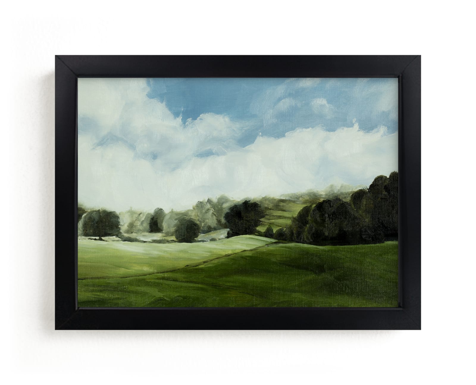 "Peace of Greens and Blues" - Limited Edition Art Print by Coleman Senecal in beautiful frame options and a variety of sizes.
