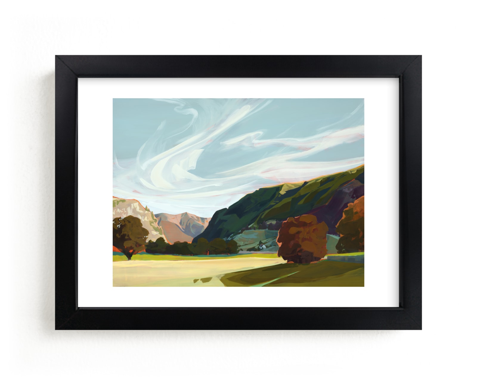 "In the Vale and Gale I" - Limited Edition Art Print by Jess Franks in beautiful frame options and a variety of sizes.
