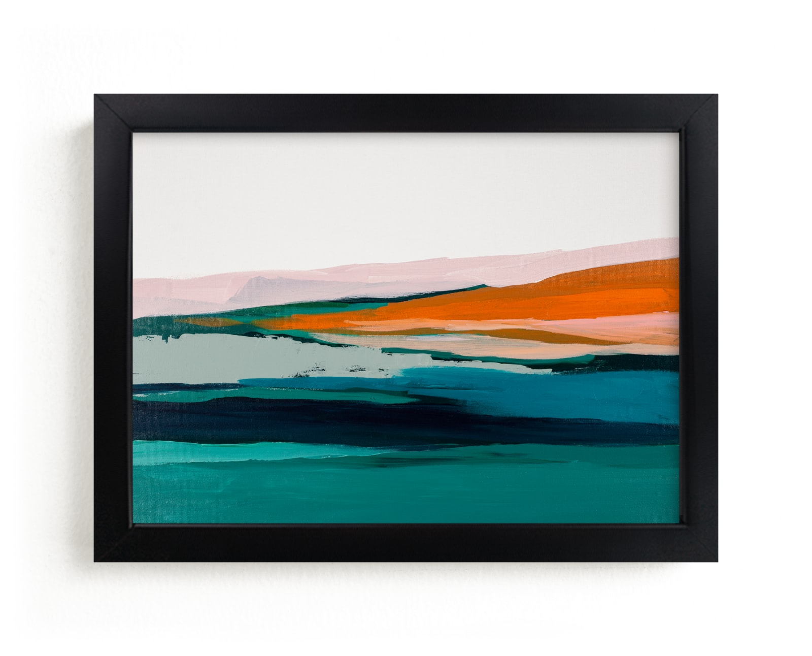 "Colorful Abstract Seascape" - Limited Edition Art Print by Caryn Owen in beautiful frame options and a variety of sizes.