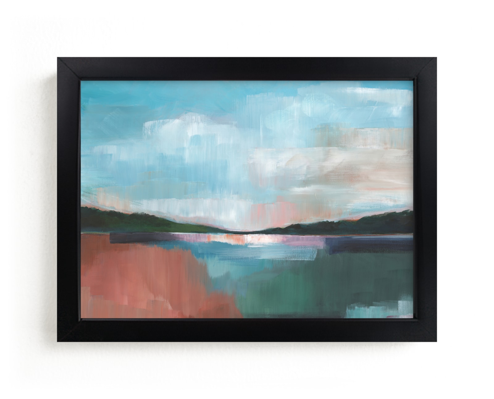 "Sunset Lake" - Limited Edition Art Print by AlisonJerry in beautiful frame options and a variety of sizes.