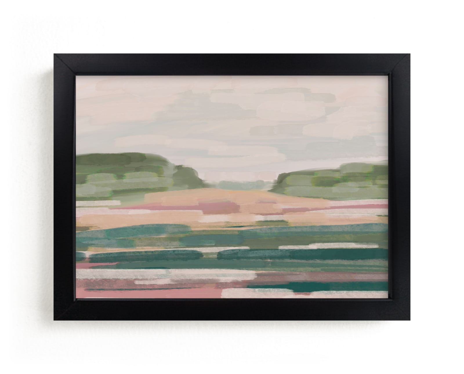 "Between the Hills" - Limited Edition Art Print by Brooke Drake in beautiful frame options and a variety of sizes.
