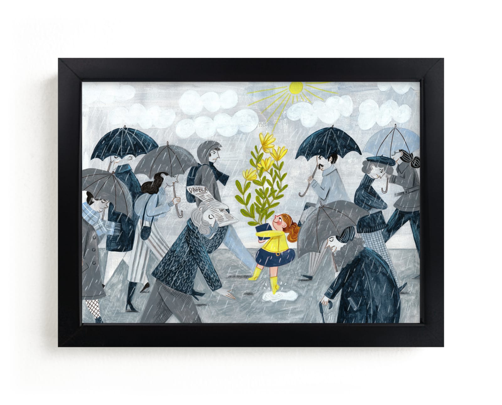 "There is sunshine after the rain" - Limited Edition Art Print by Caroline Bonne Muller in beautiful frame options and a variety of sizes.