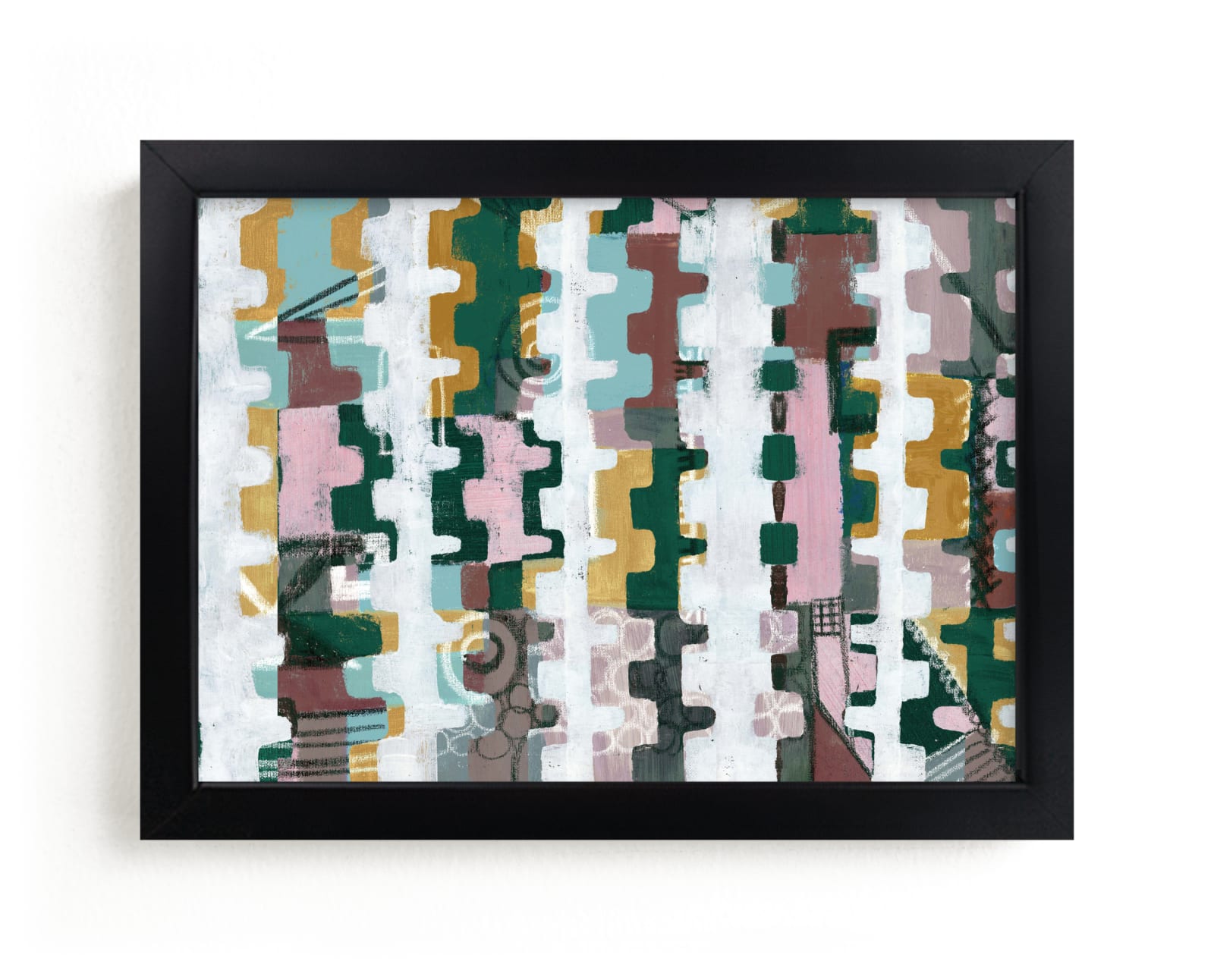 "Assemblage II" - Limited Edition Art Print by Bethania Lima in beautiful frame options and a variety of sizes.