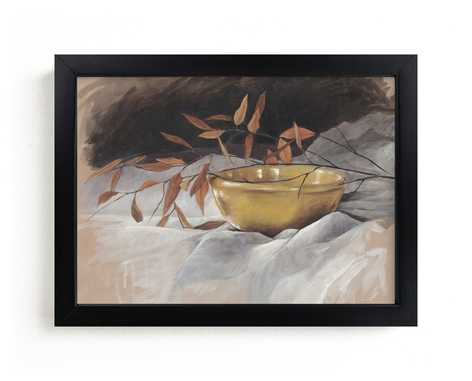 "Yellow Bowl" - Limited Edition Art Print by Lorent and Leif in beautiful frame options and a variety of sizes.