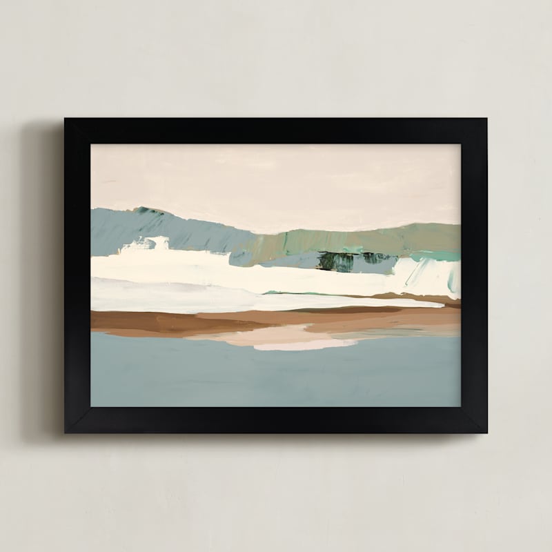 "Slate Gray Seascape" - Limited Edition Art Print by Caryn Owen in beautiful frame options and a variety of sizes.