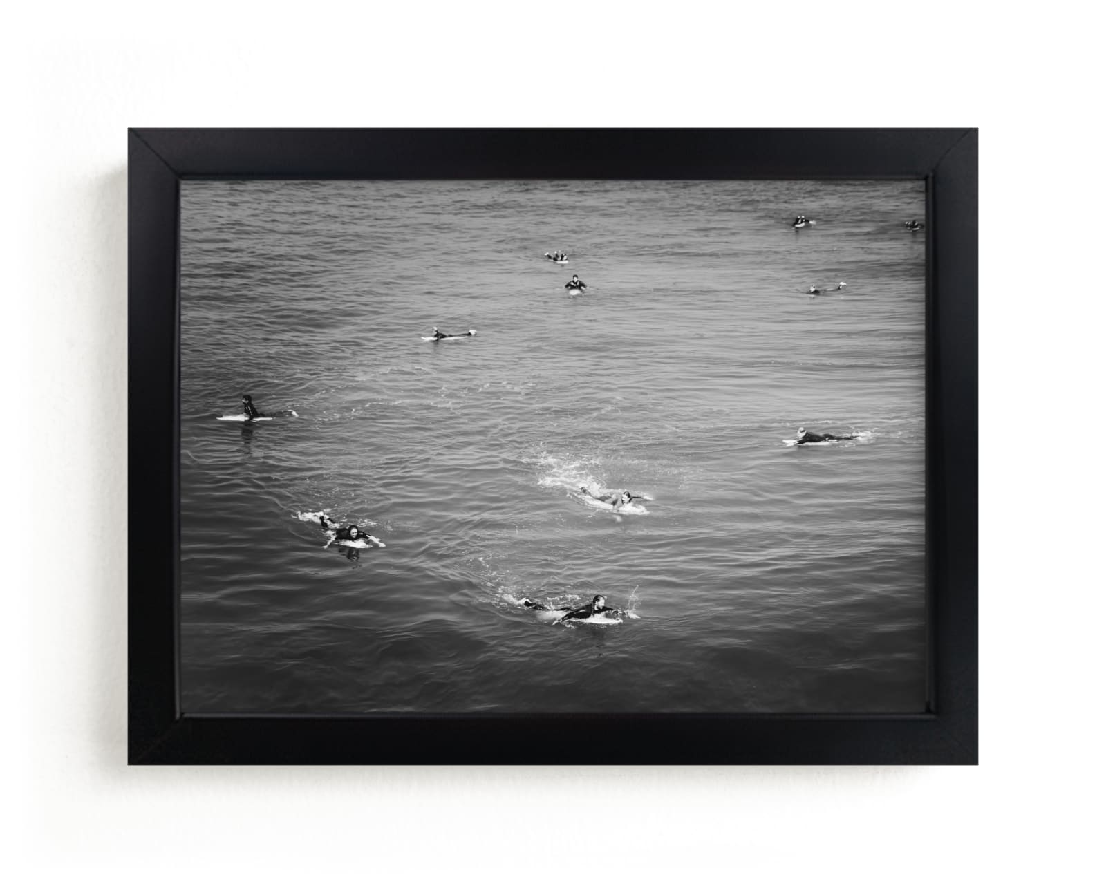 "Surfing at Huntington" - Limited Edition Art Print by Sherley Ferreira in beautiful frame options and a variety of sizes.