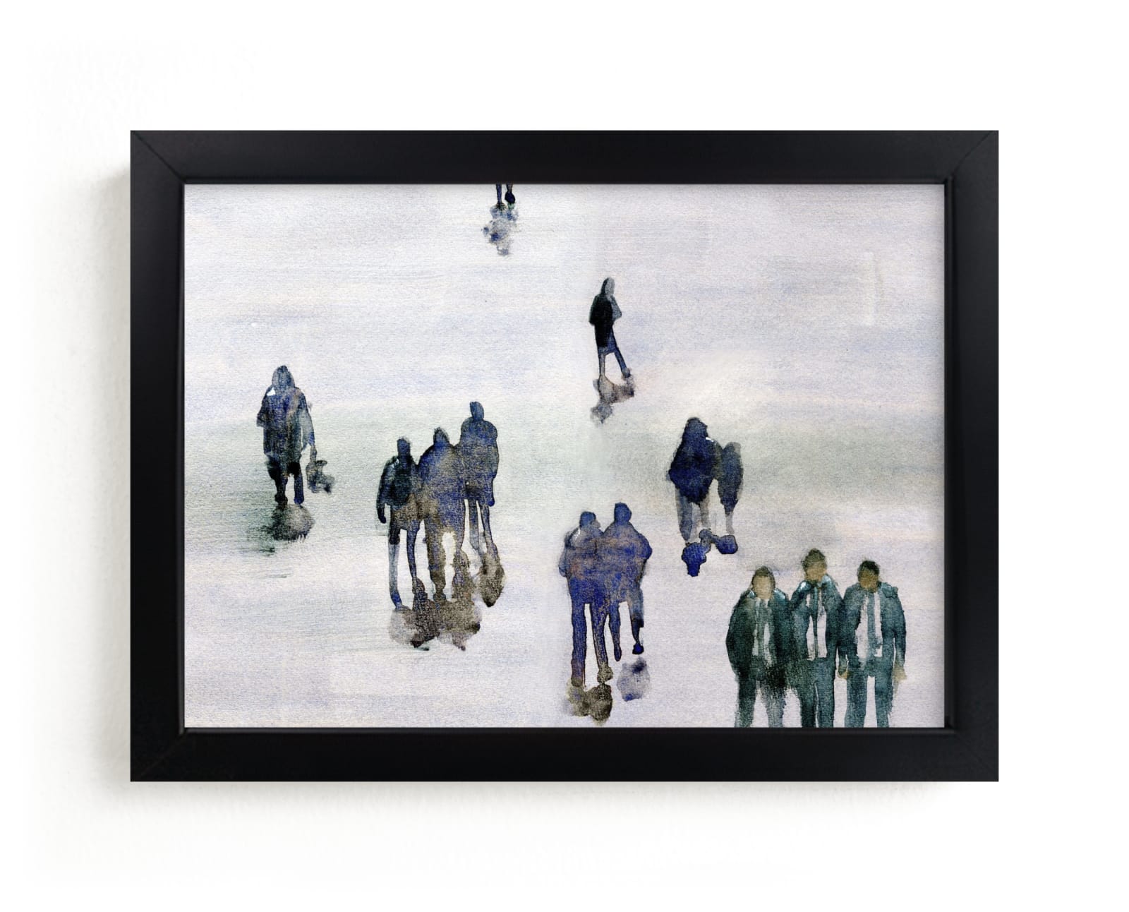 "In the crowd" - Limited Edition Art Print by Lulaloo in beautiful frame options and a variety of sizes.