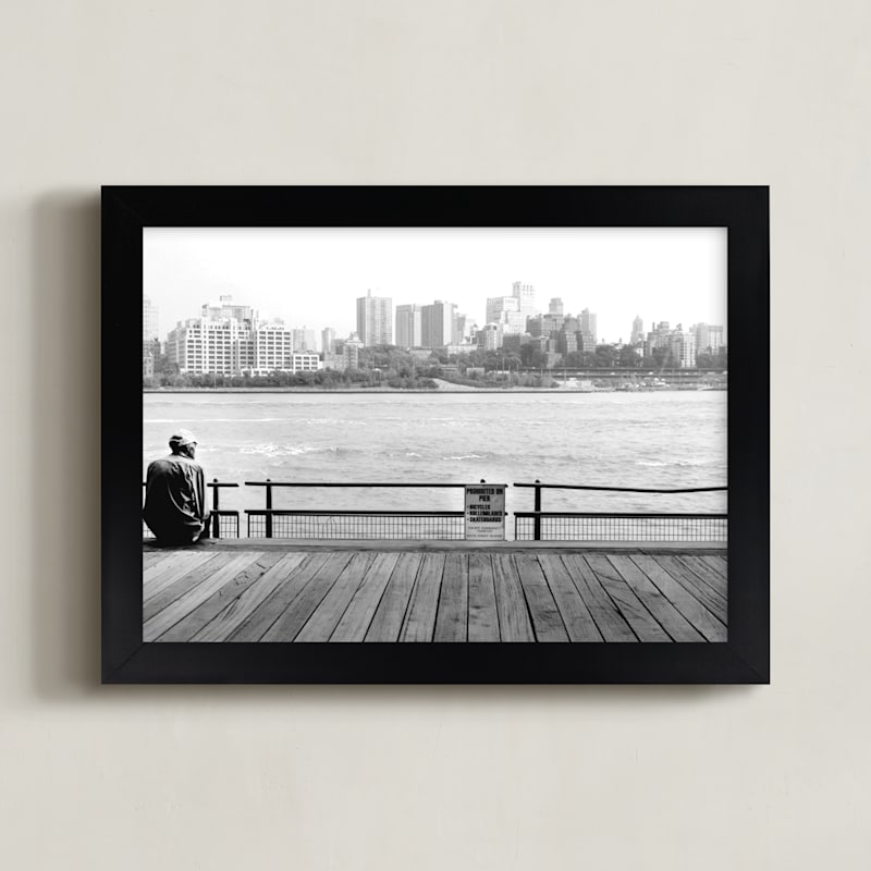 "NYC Viewpoint" - Limited Edition Art Print by Debra Pruskowski in beautiful frame options and a variety of sizes.