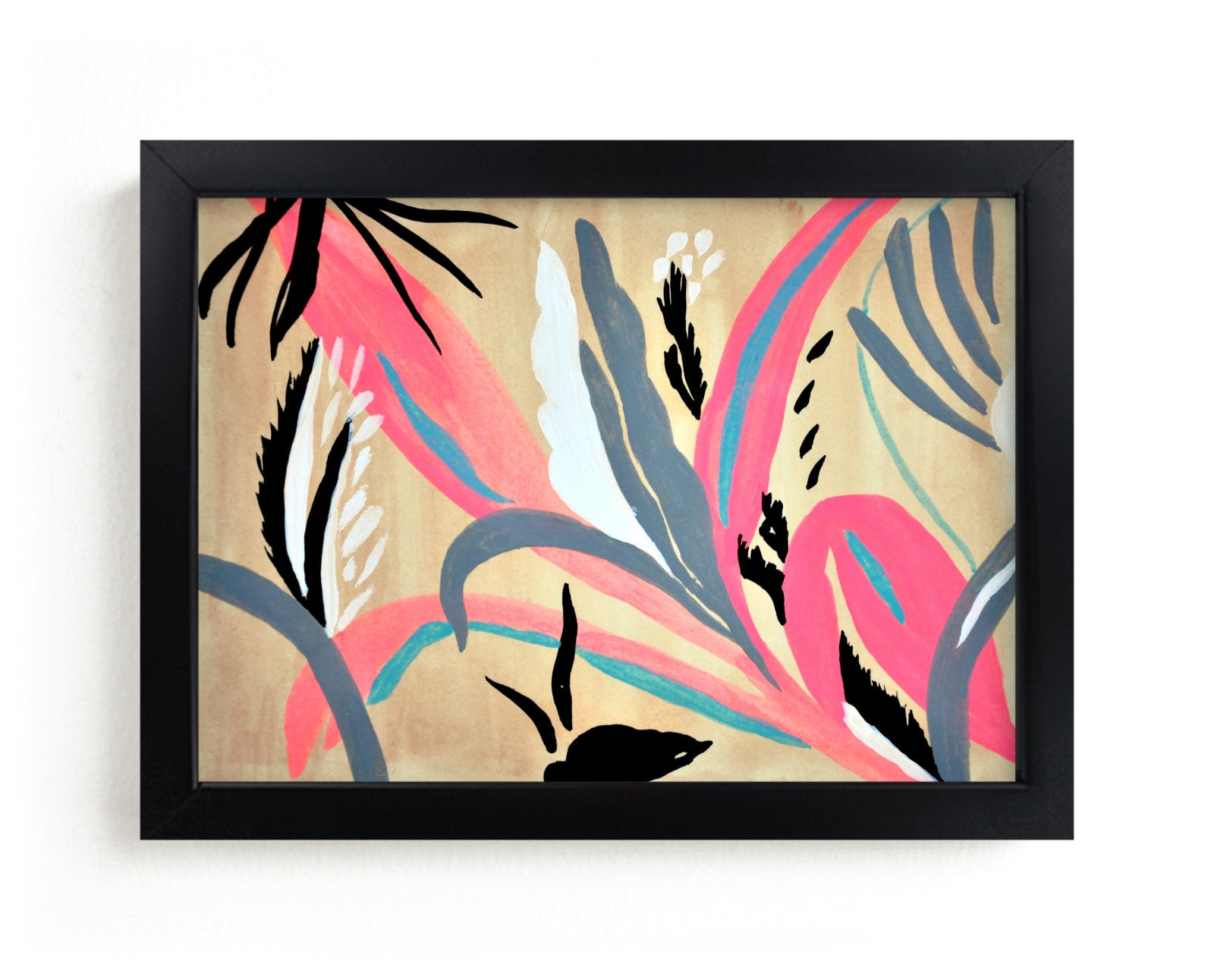 "Pink foliage" - Limited Edition Art Print by FERNANDA MARTINEZ in beautiful frame options and a variety of sizes.