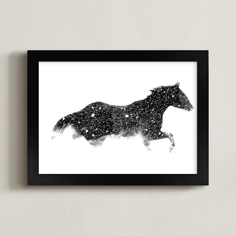 "Snow Chaser" - Limited Edition Art Print by Leslie Le Coq in beautiful frame options and a variety of sizes.