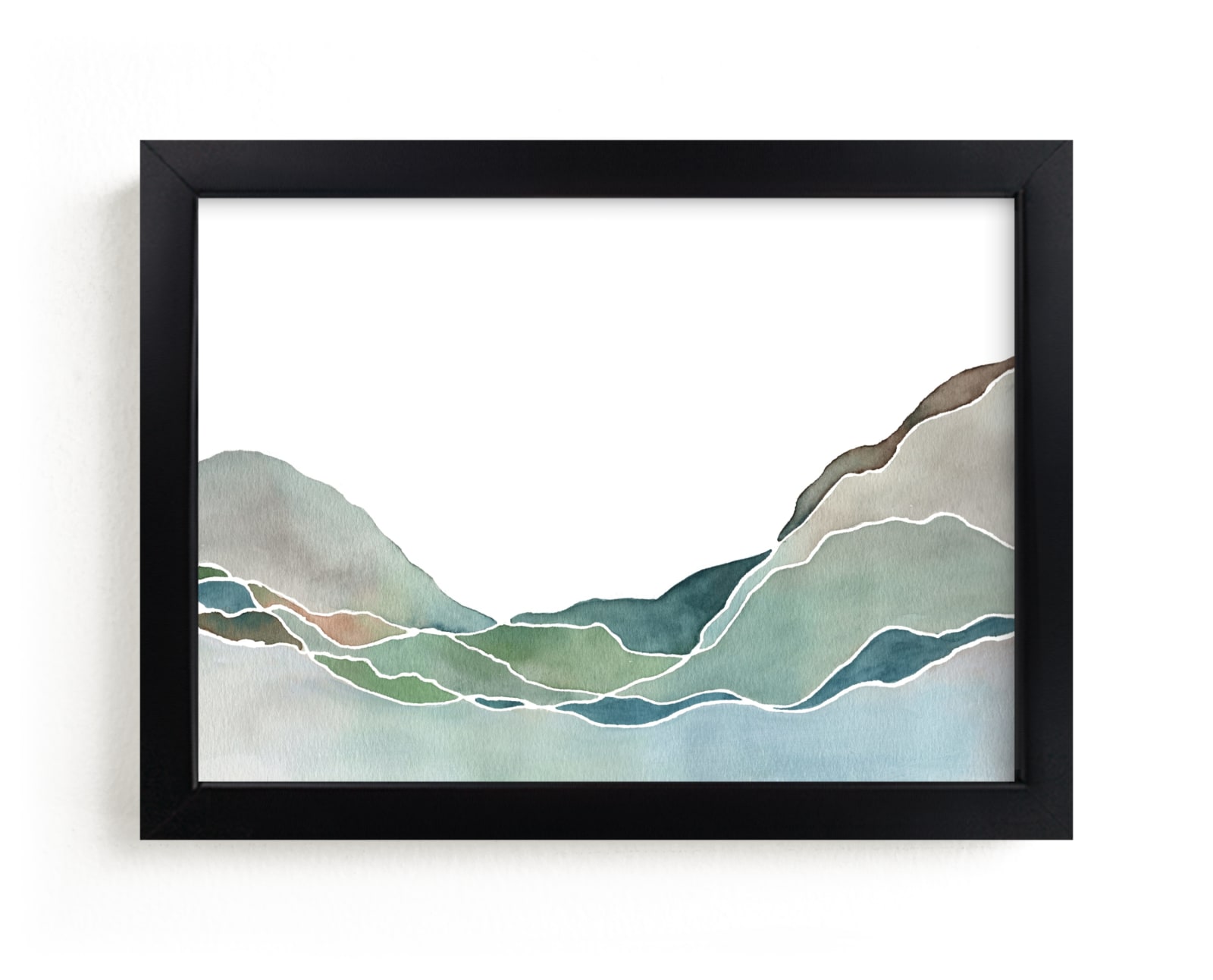 "Terrain No. 1" - Limited Edition Art Print by Jennifer Daily in beautiful frame options and a variety of sizes.