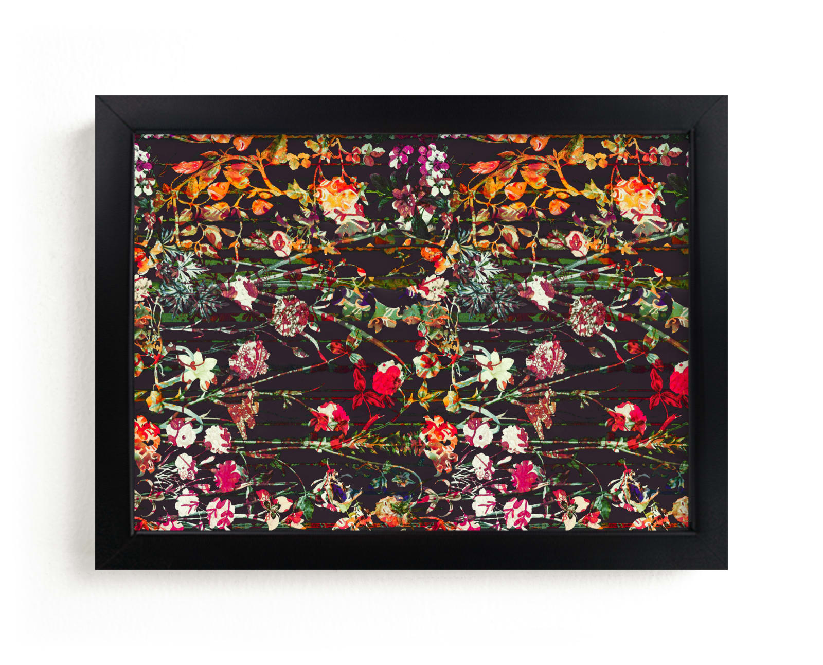 "Painted midnight garden" - Limited Edition Art Print by Teo in beautiful frame options and a variety of sizes.