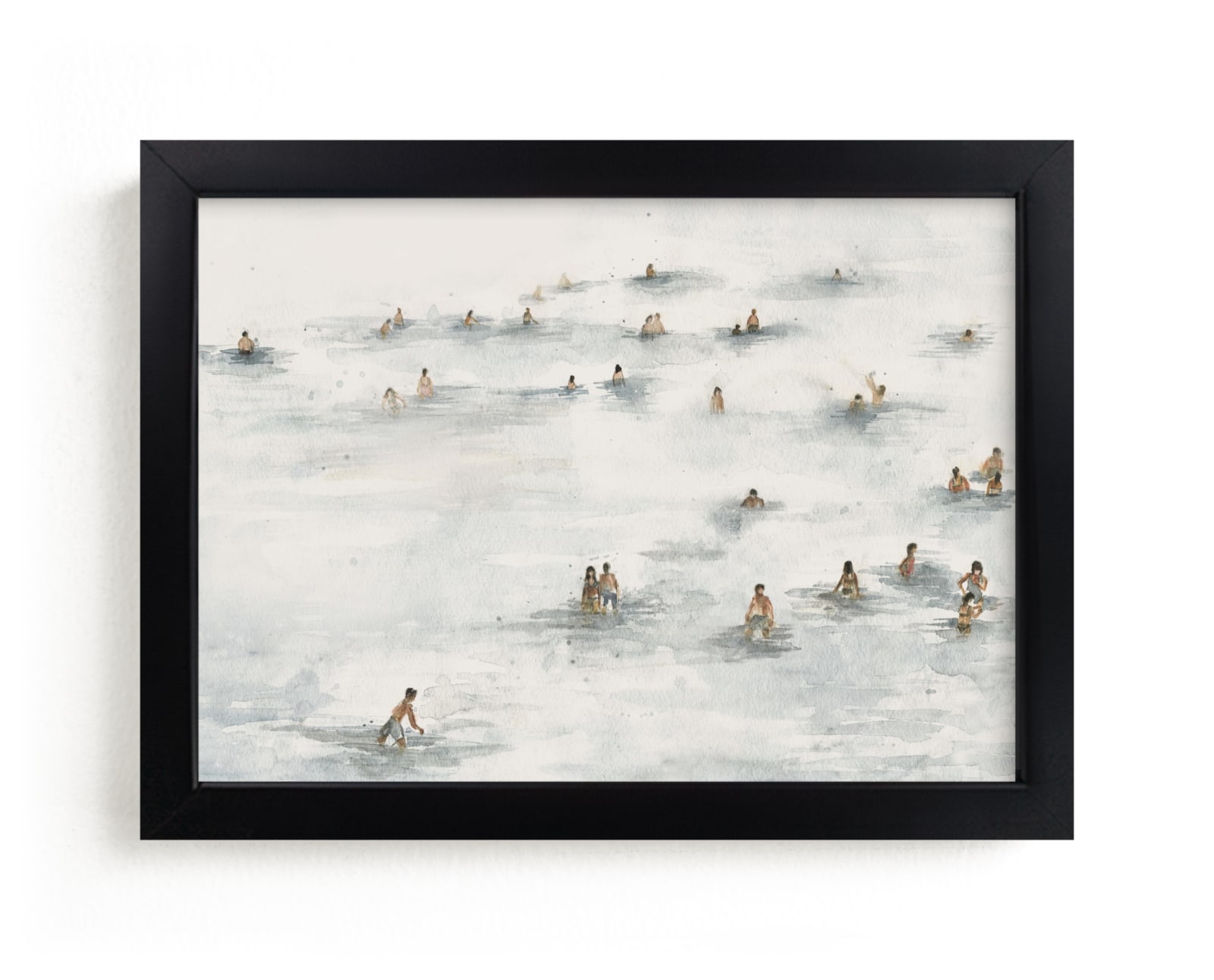 "on the beach" - Limited Edition Art Print by Lulaloo in beautiful frame options and a variety of sizes.