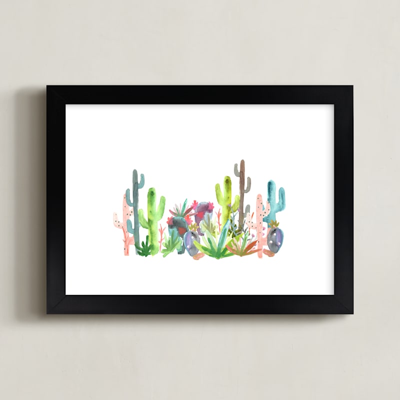 "Cactus Jungle" - Limited Edition Art Print by Holly Royval in beautiful frame options and a variety of sizes.