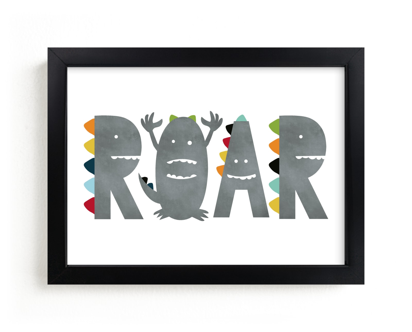 "Dino Roar" by Heather Schertzer in beautiful frame options and a variety of sizes.