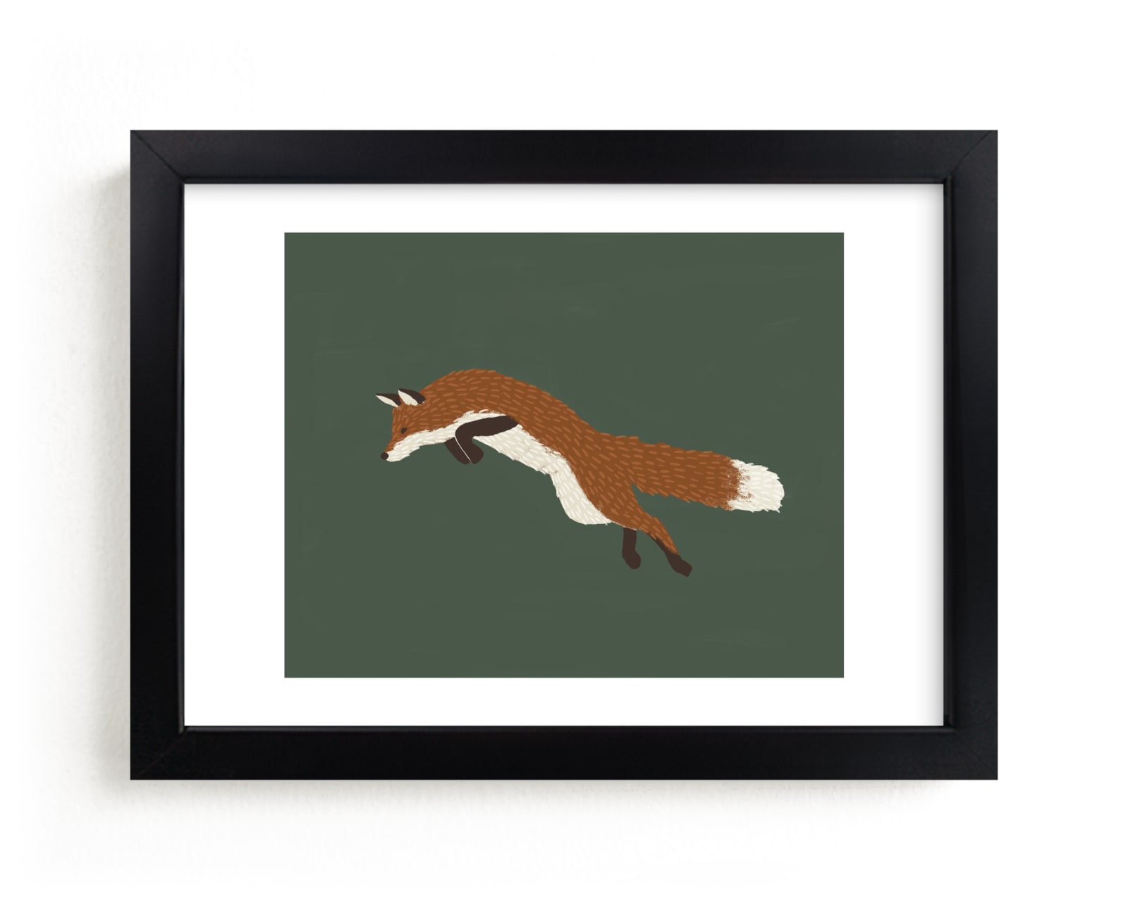 "Leaping Fox" by Kelly Ambrose in beautiful frame options and a variety of sizes.