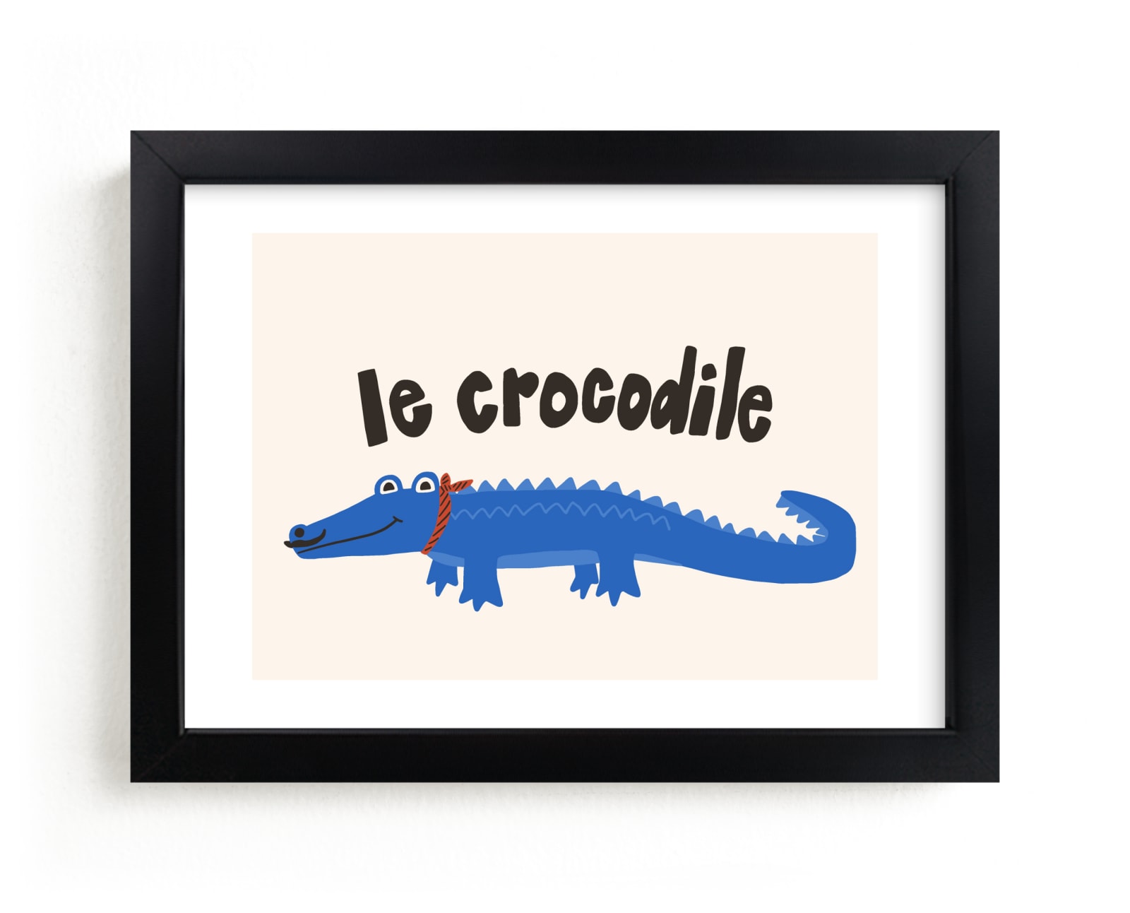 "French Crocodile" by Morgan Kendall in beautiful frame options and a variety of sizes.