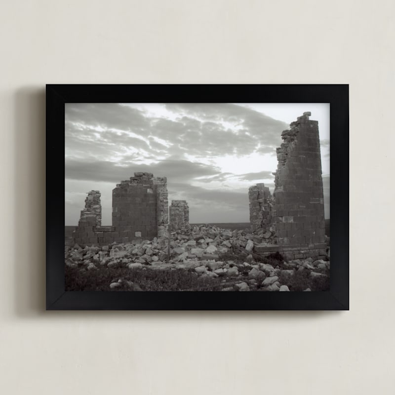 "Last Day of School" - Art Print in Black and White by Eric Eikenbary - Framed