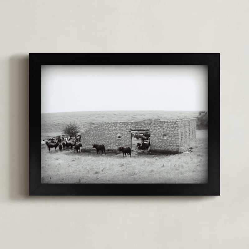 "The Congregation" - Art Print in Black and White by Eric Eikenbary - Framed