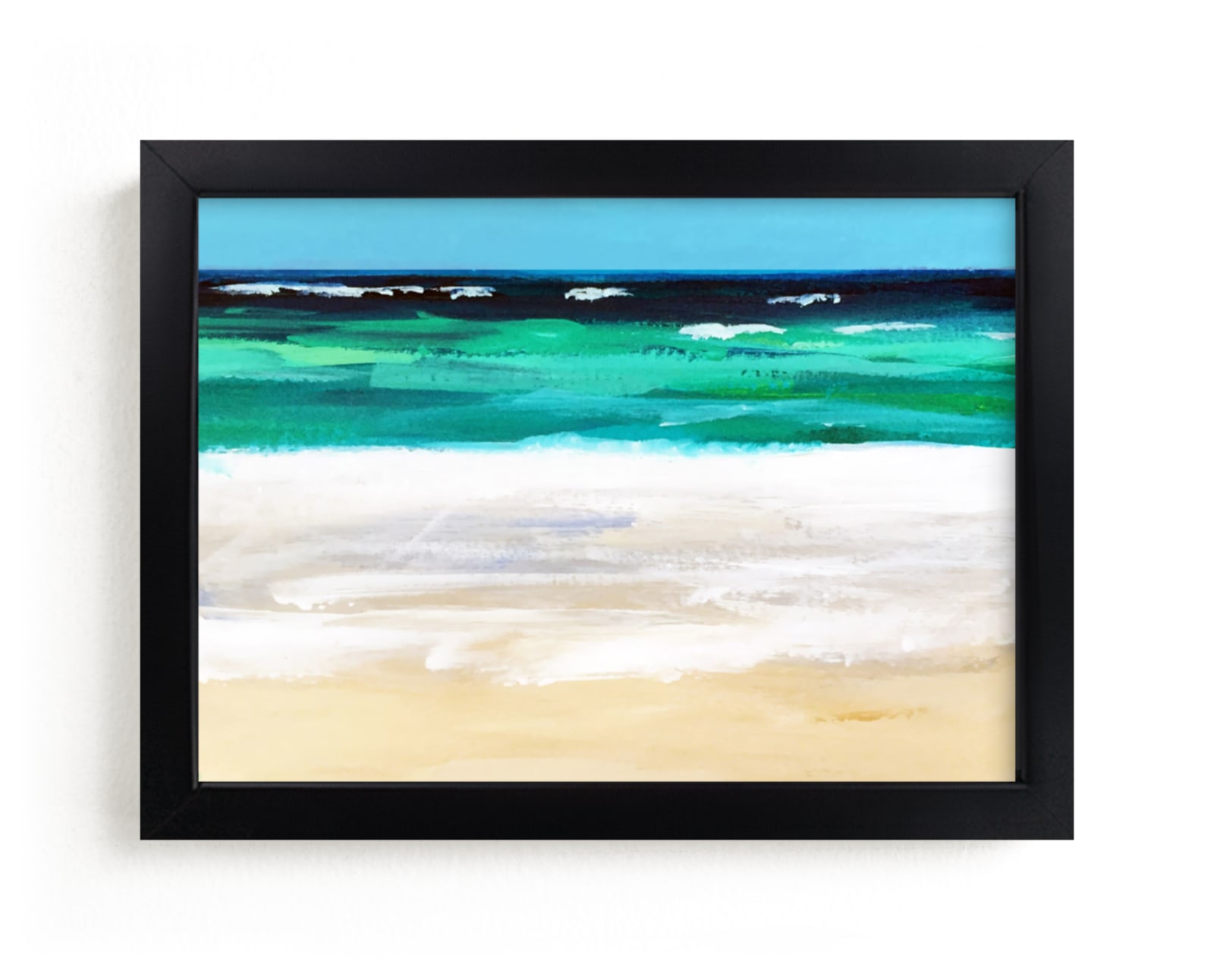 "Coastal Walk" - Art Print by Jenny Partrite in beautiful frame options and a variety of sizes.