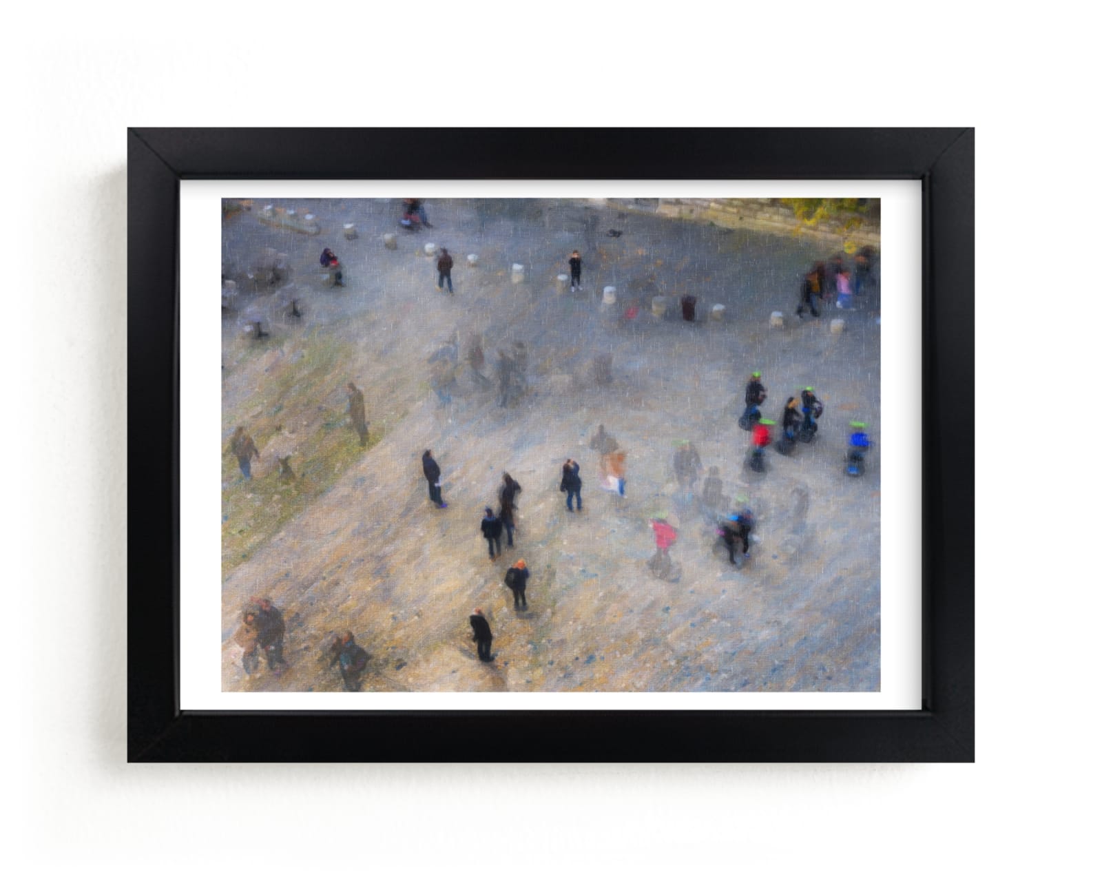 "Tourists" - Art Print by Andy Mars in beautiful frame options and a variety of sizes.