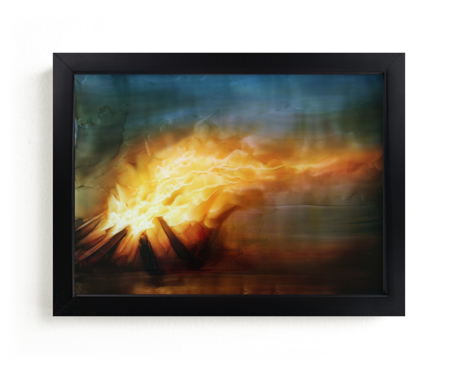 "Dragon Fire" - Art Print by Brian Sostrom in beautiful frame options and a variety of sizes.
