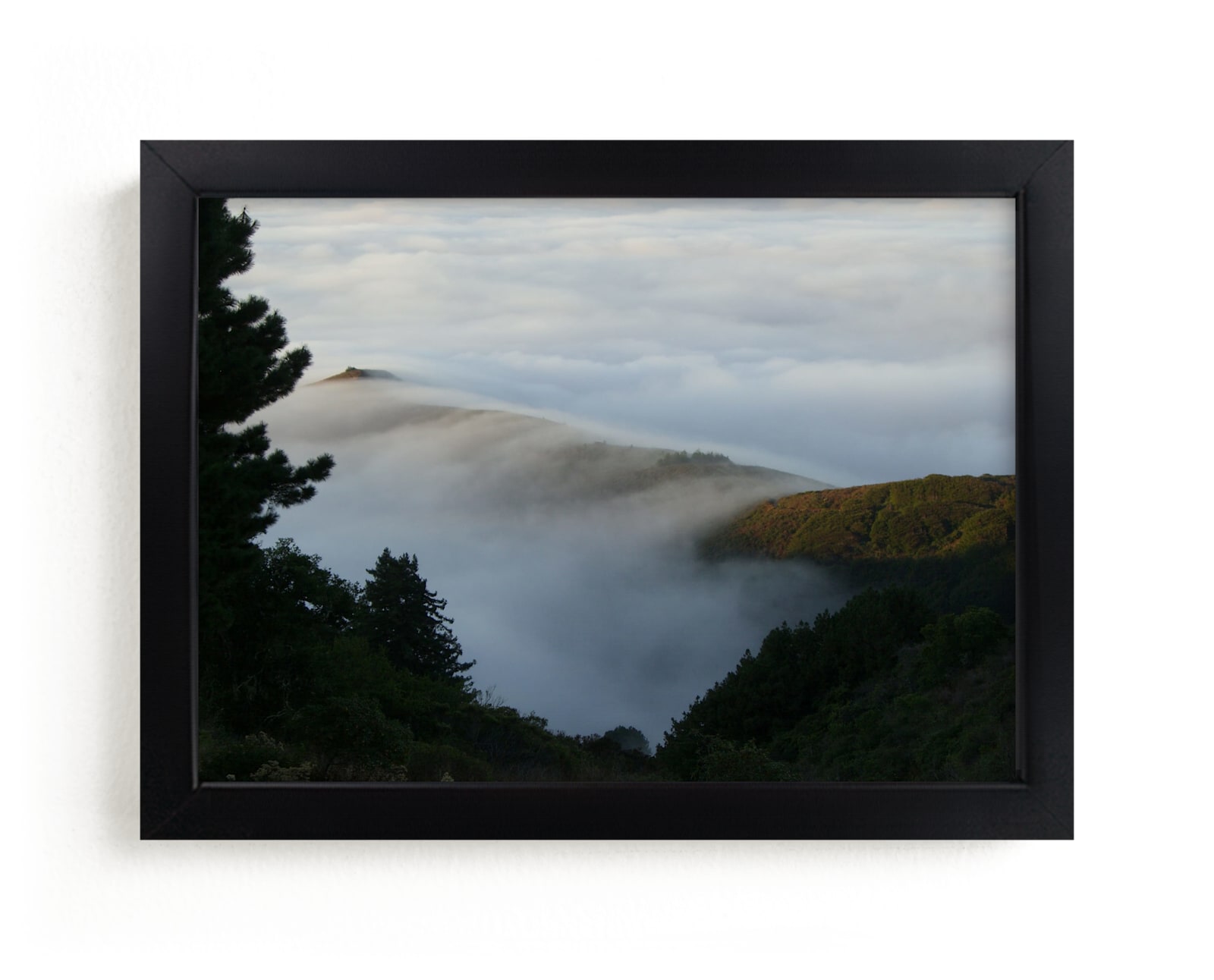 "Deer Point Fog" - Art Print by Jan Kessel in beautiful frame options and a variety of sizes.