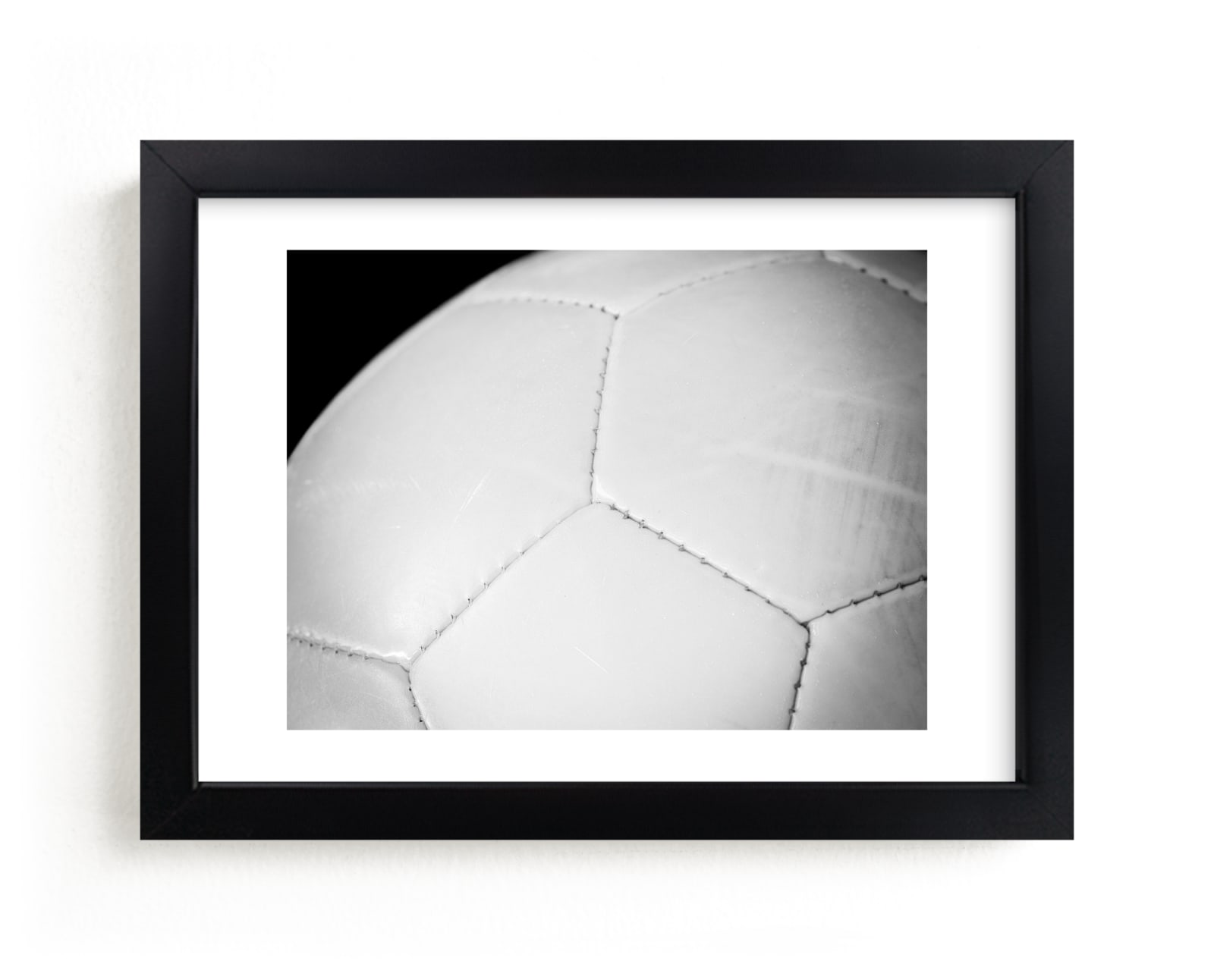 "Soccerball" - Art Print by Jennifer Mckinnon Richman in beautiful frame options and a variety of sizes.