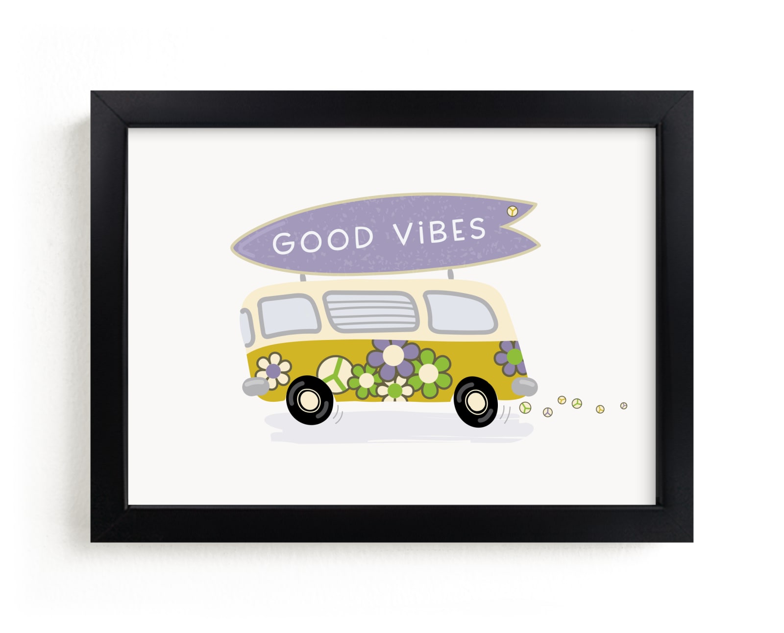"Surfing Vibes" - Art Print by Deborah Chou in beautiful frame options and a variety of sizes.