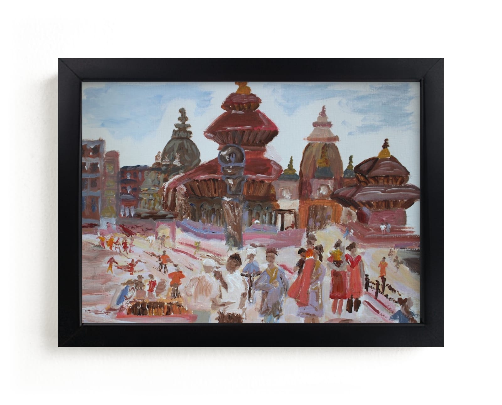 "Nepal Kathmandu" by Laura Alvarez in beautiful frame options and a variety of sizes.