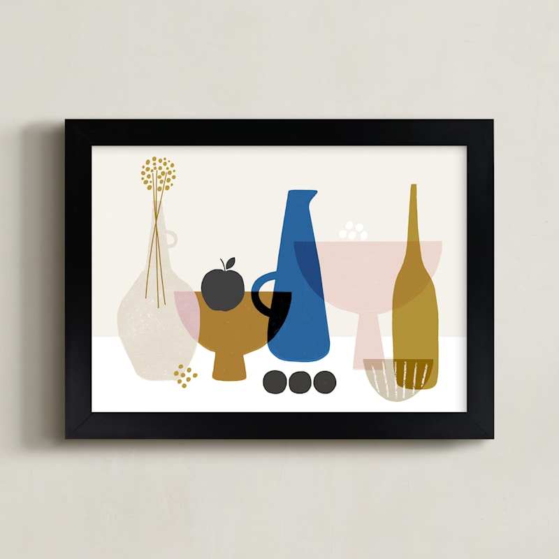 "Still Life with Black Apple" by Francesca Iannaccone in beautiful frame options and a variety of sizes.