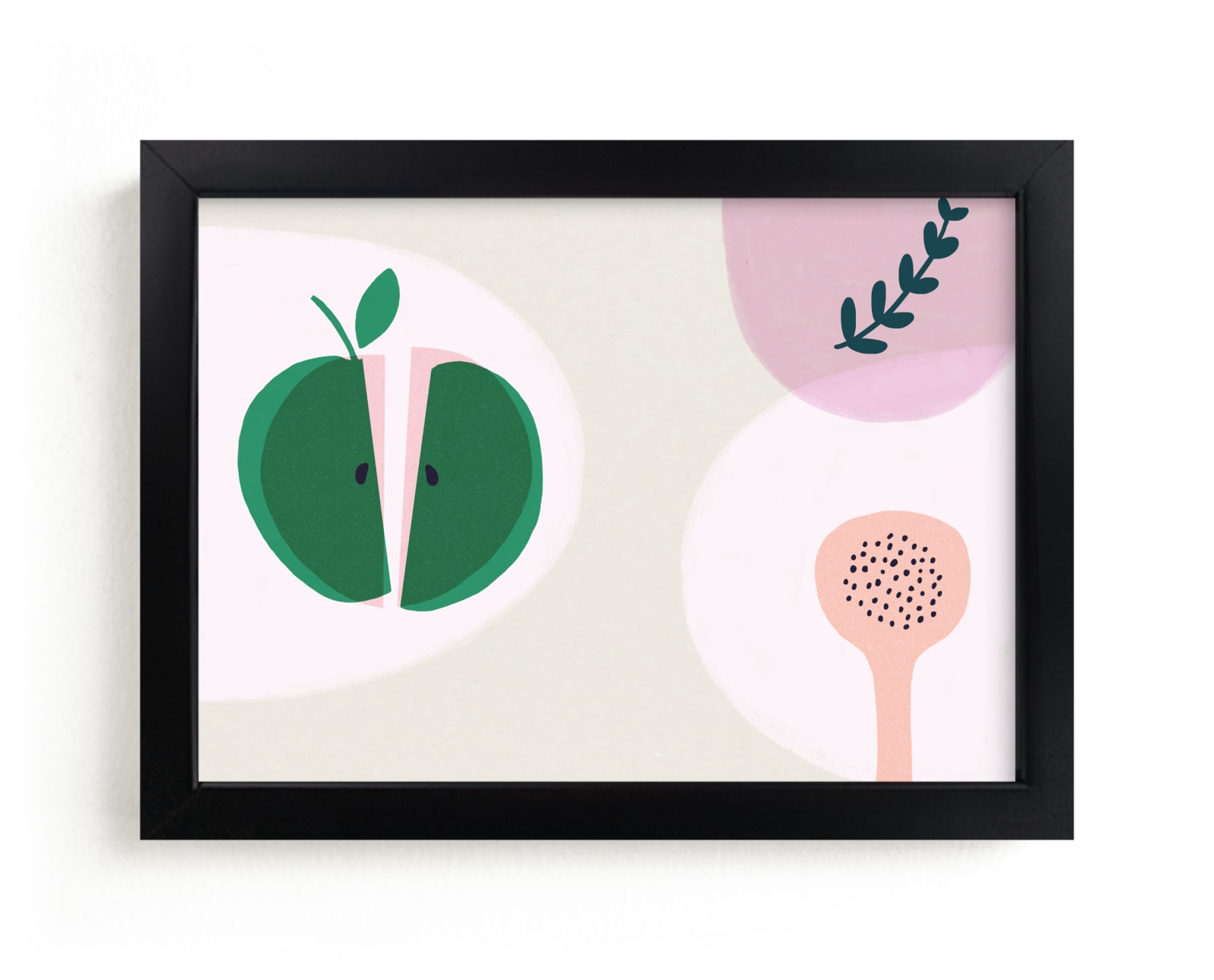 "Green Apple" by Francesca Iannaccone in beautiful frame options and a variety of sizes.