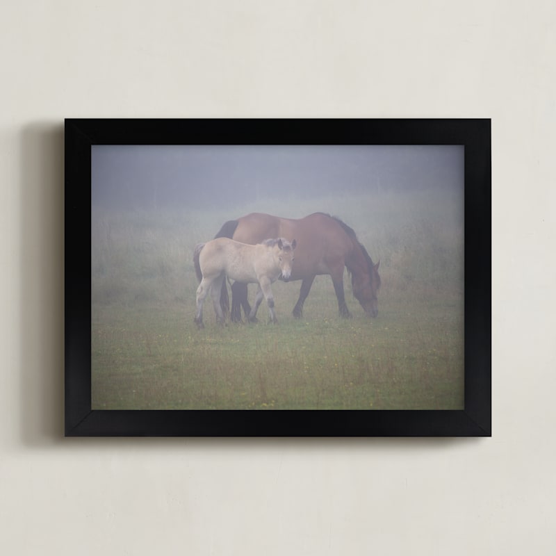 A foal with its mother