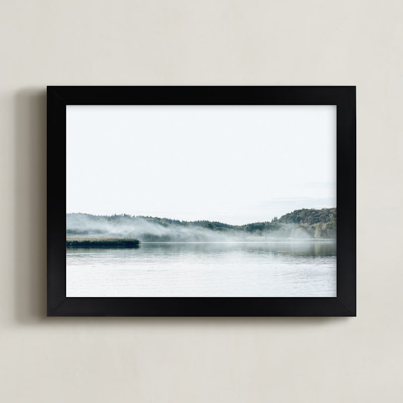 "WhiteLake" by Lying on the grass in beautiful frame options and a variety of sizes.
