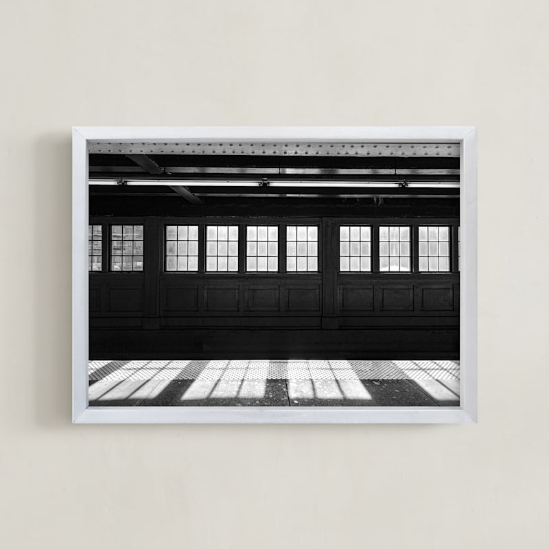 "Light at the end of tunnel #1" - Art Print in nor black by Van Tsao - Framed