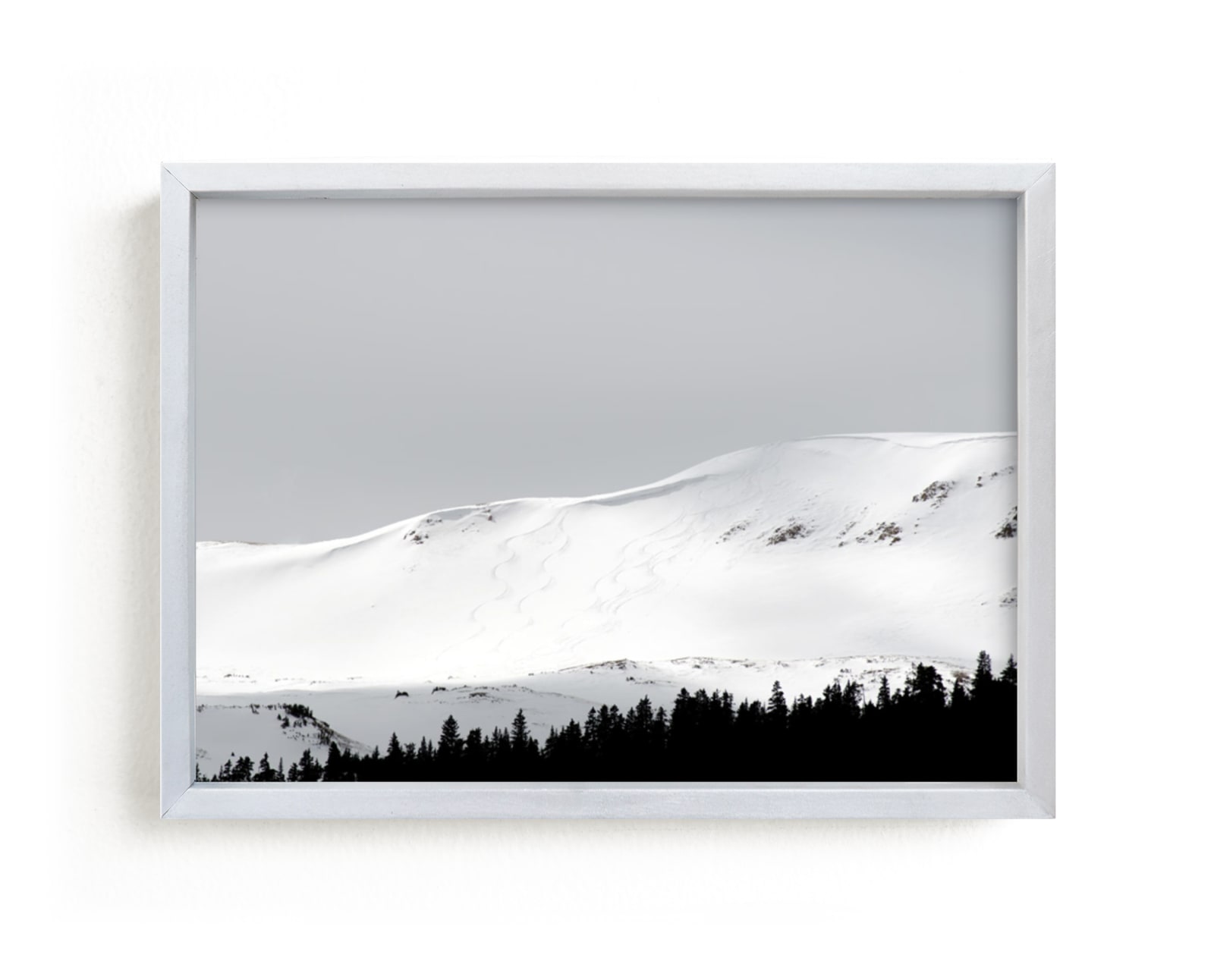 "Fresh Tracks" - Art Print by Christina Flowers in beautiful frame options and a variety of sizes.