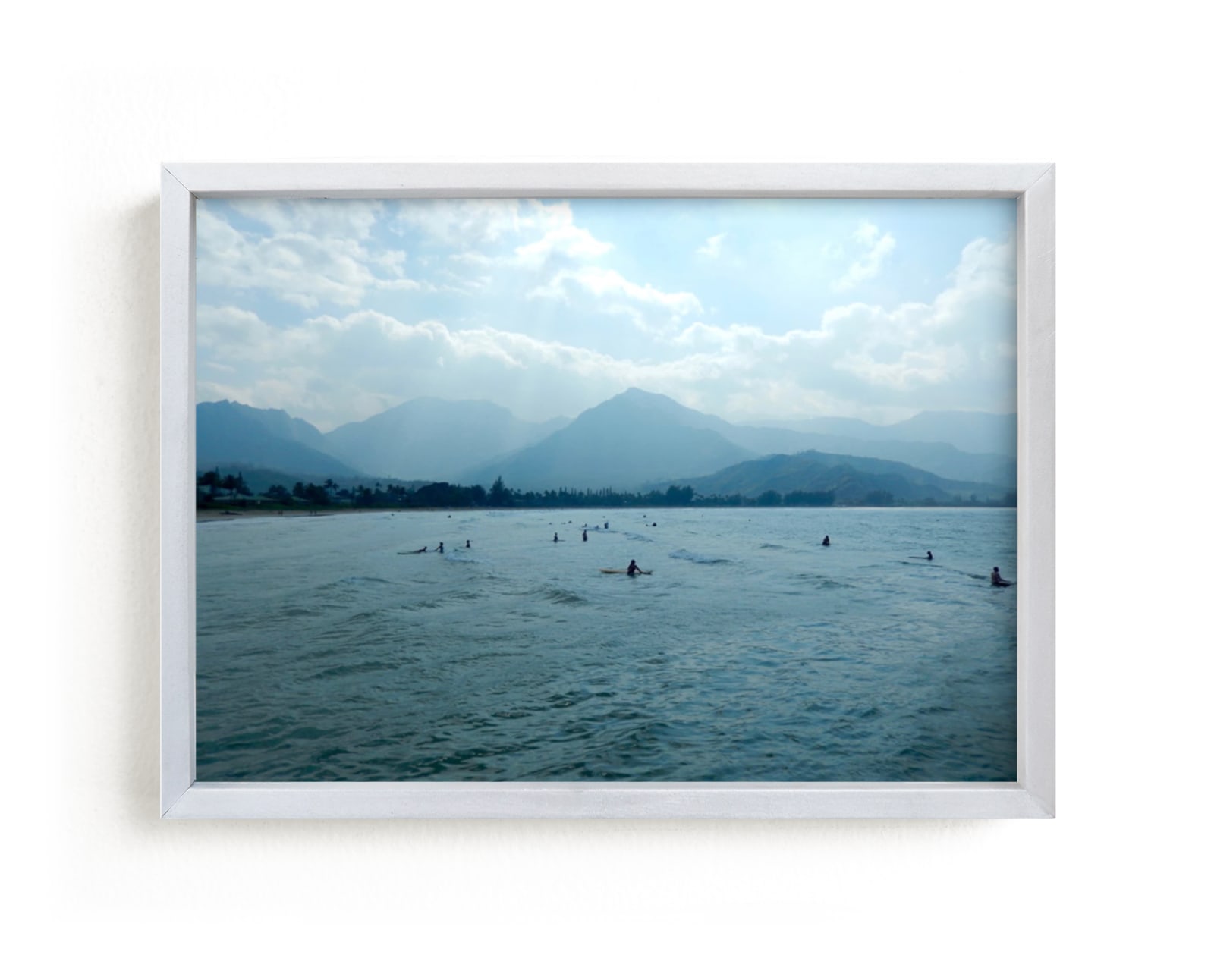 "Blue Hawaii" - Art Print by Jan Kessel in beautiful frame options and a variety of sizes.