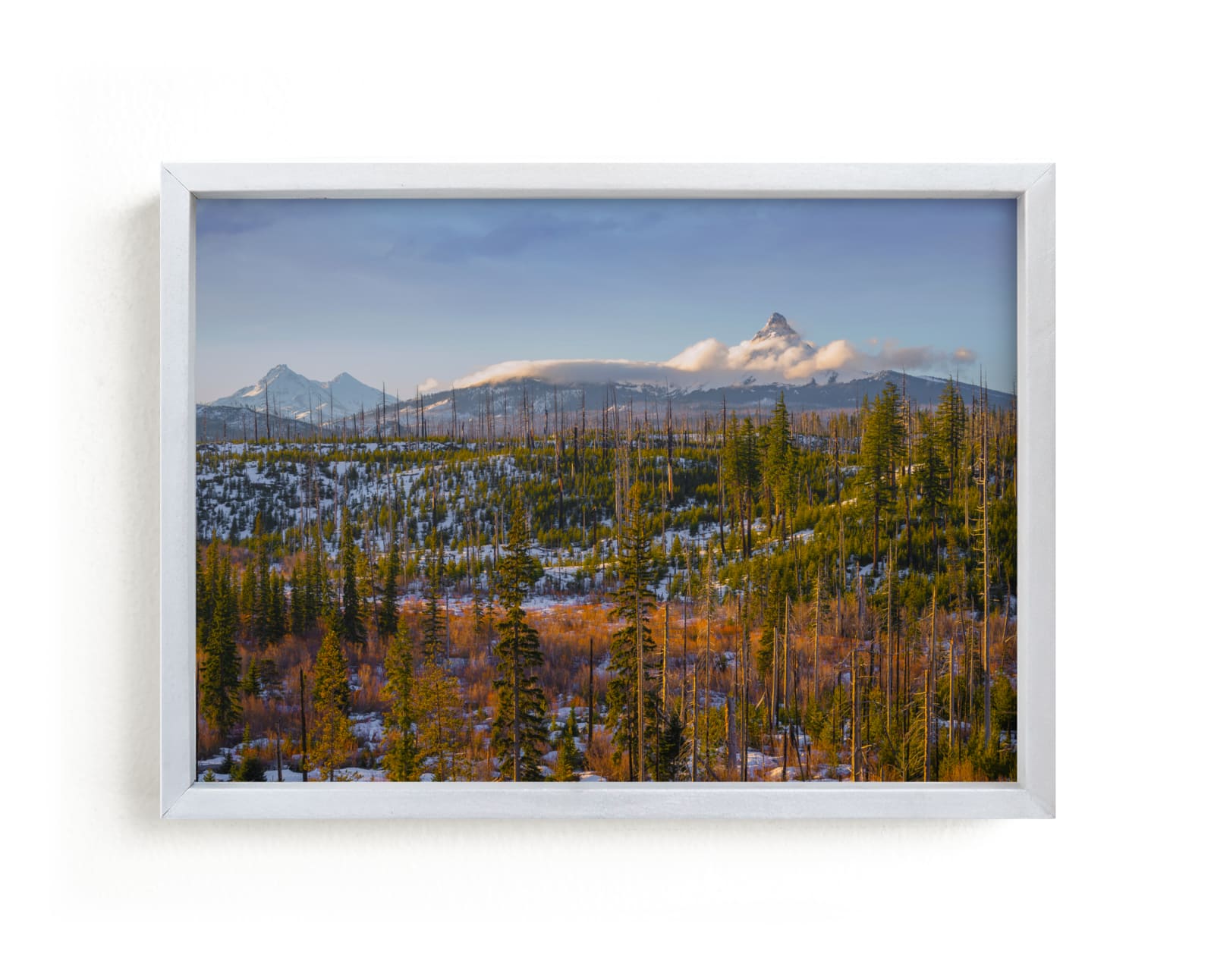 "Morning Placidity of The Cascades" by Abby Ehntholt in beautiful frame options and a variety of sizes.