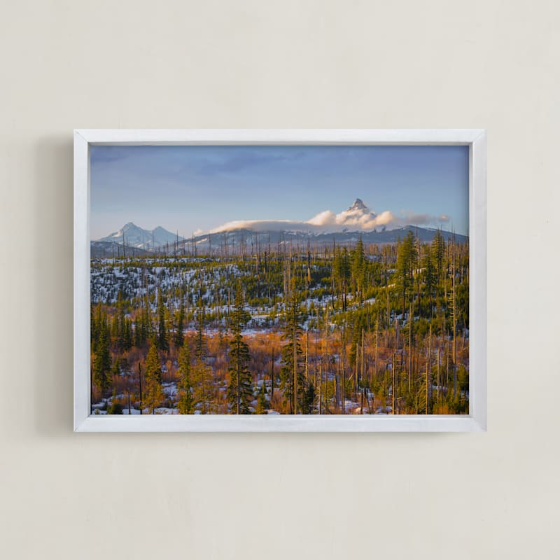 "Morning Placidity of The Cascades" by Abby Ehntholt in beautiful frame options and a variety of sizes.