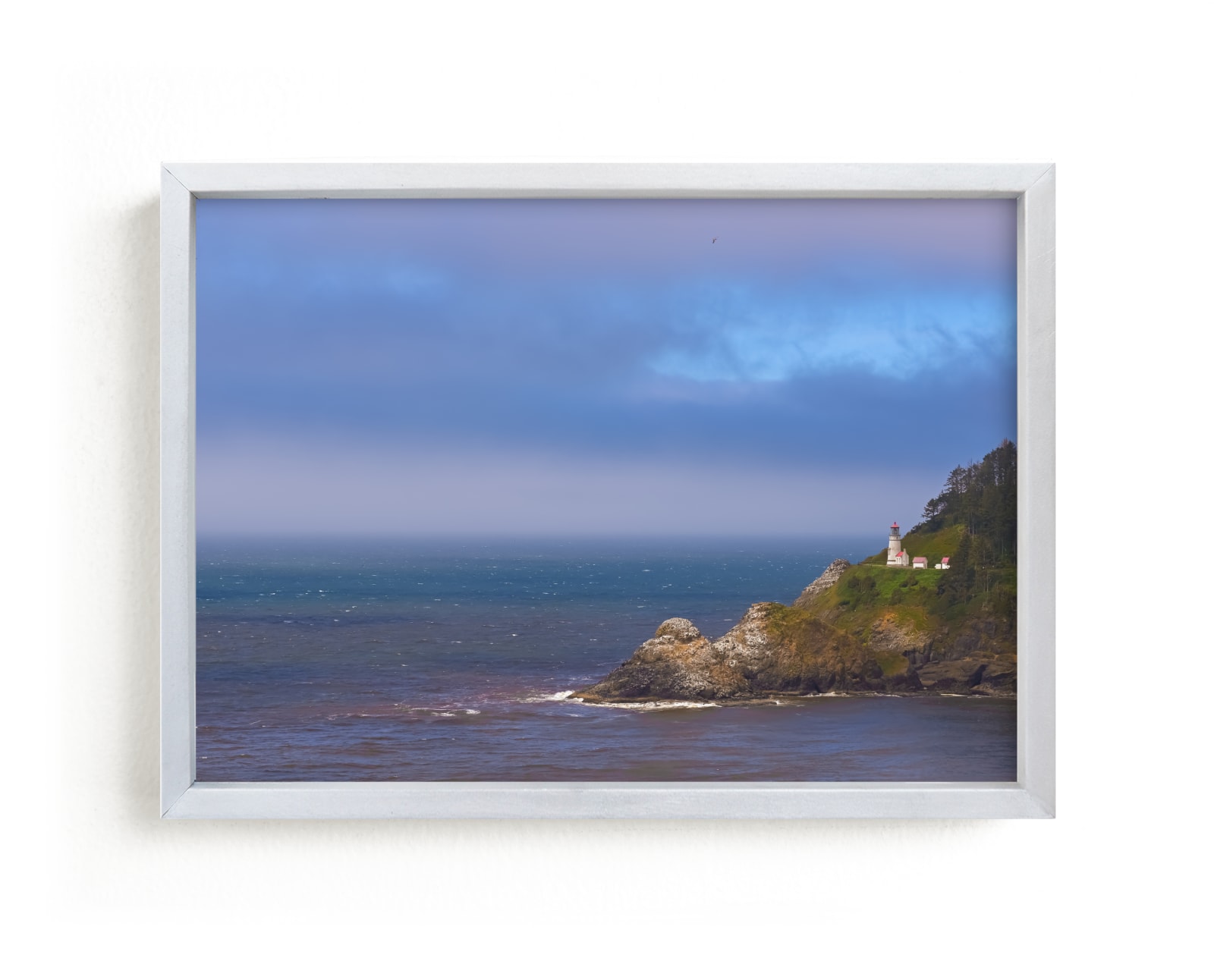 "Heceta Head Lighthouse, Florence" by Abby Ehntholt in beautiful frame options and a variety of sizes.