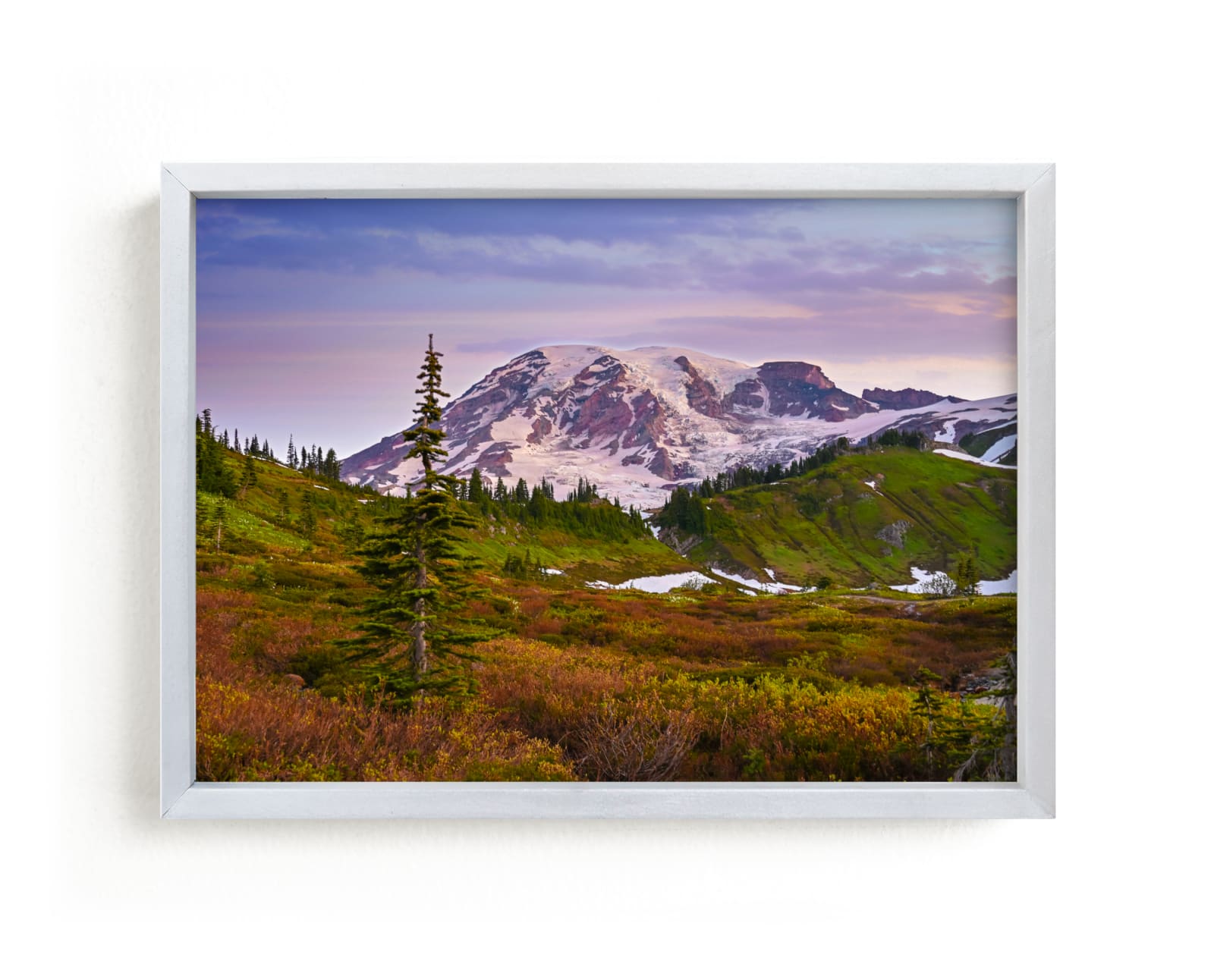 "Dreamy Morning, Paradise, WA" by Abby Ehntholt in beautiful frame options and a variety of sizes.